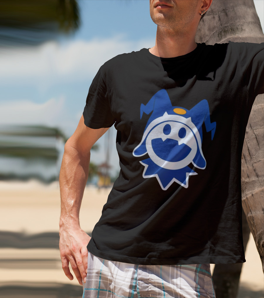 Hee Ho Jack Frost Persona Atlus SMT Iconic Blue Character T-Shirt