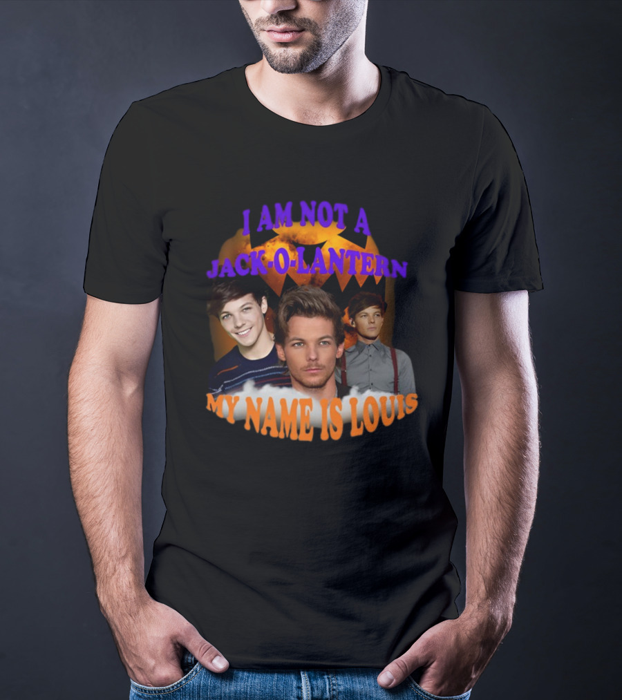 Sadstreet I Am Not A Jack-O-Lantern My Name Is Louis Pumpkin Faces T-Shirt