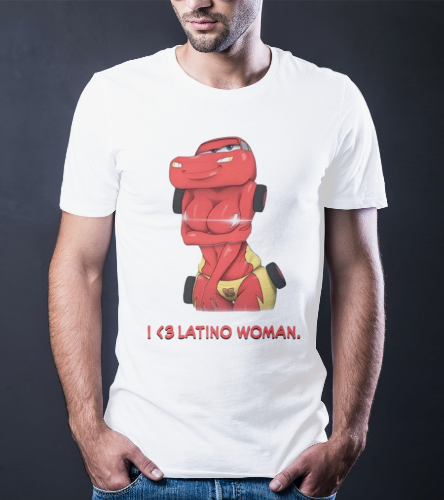 I Love Latino Woman Lightning McQueen T-Shirt