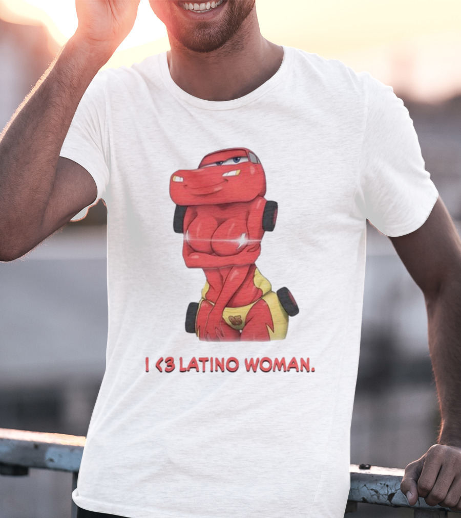 I Love Latino Woman Lightning McQueen T-Shirt