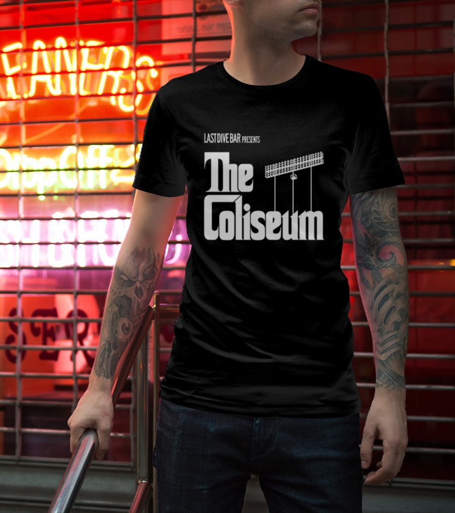 Last Dive Bar Presents The Coliseum Stadium Lights T-Shirt