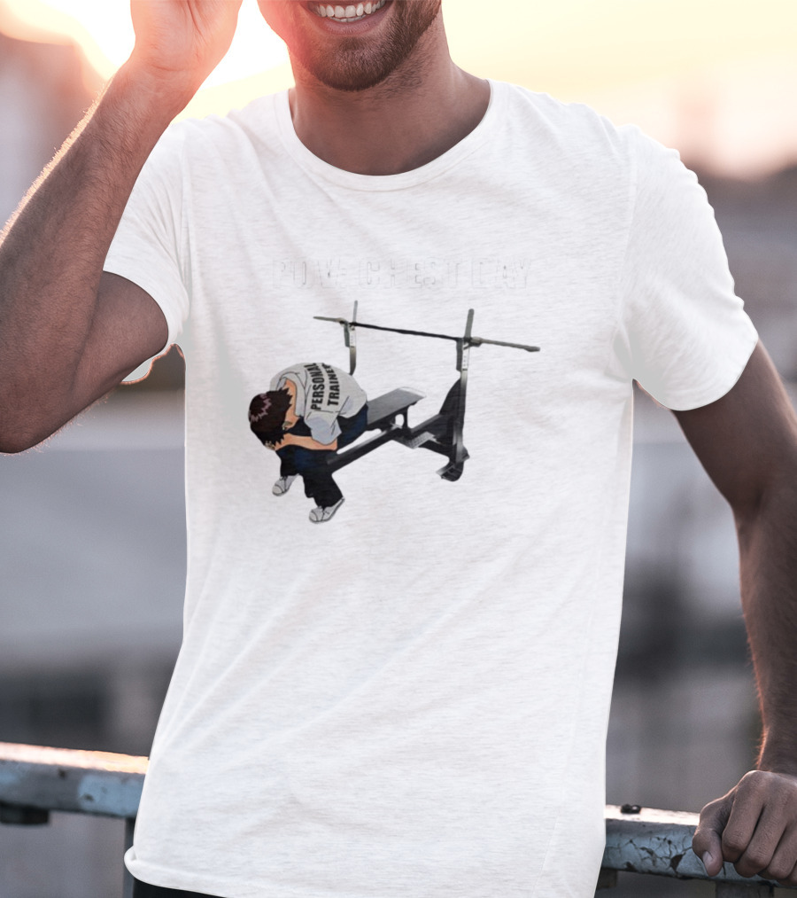 POV Chest Day Personal Trainer Bench Press Moment T-Shirt