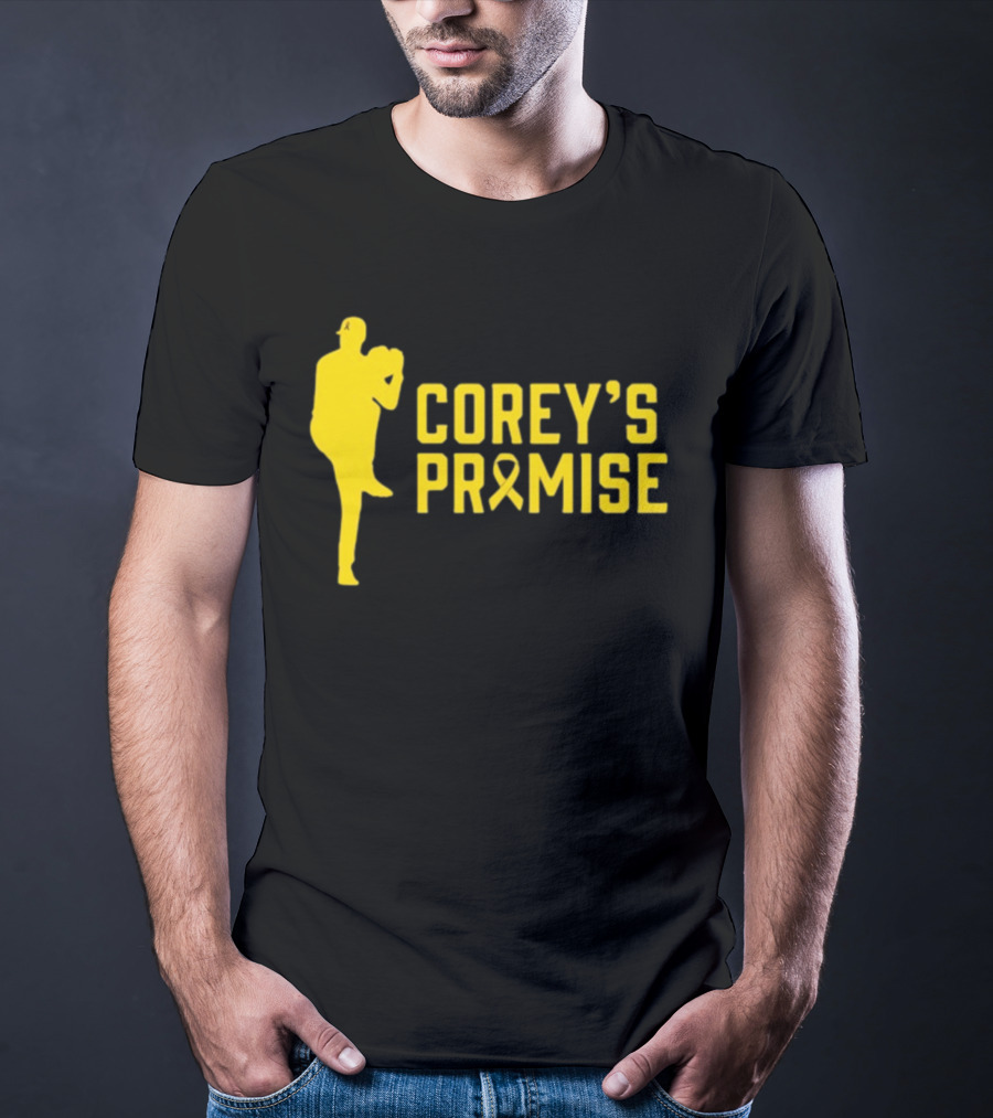 COREY'S PROMISE YELLOW RIBBON BASEBALL PLAYER T-Shirt