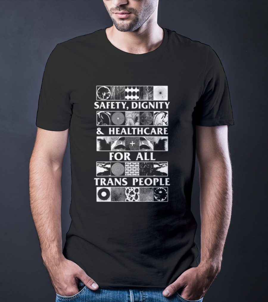 Safety Dignity Healthcare Trans People Spirals T-Shirt