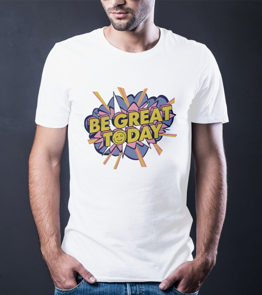 George Kittle Be Great Today Comic Burst Smile T-Shirt