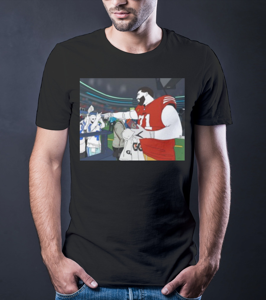 Rita Oak Trent Williams 71 Cowboys Meme Football Stadium Scene T-Shirt