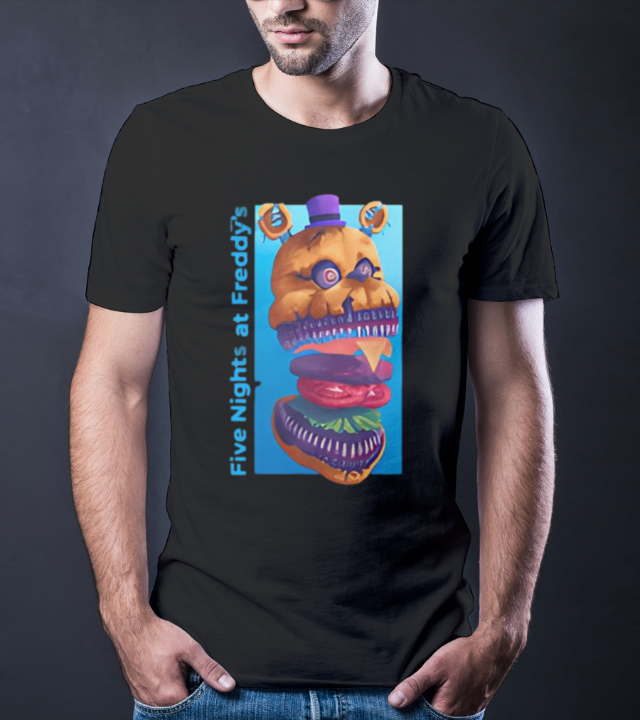 Five Nights At Freddy's Midnight Snack Jonnyblox Burger Animatronic T-Shirt