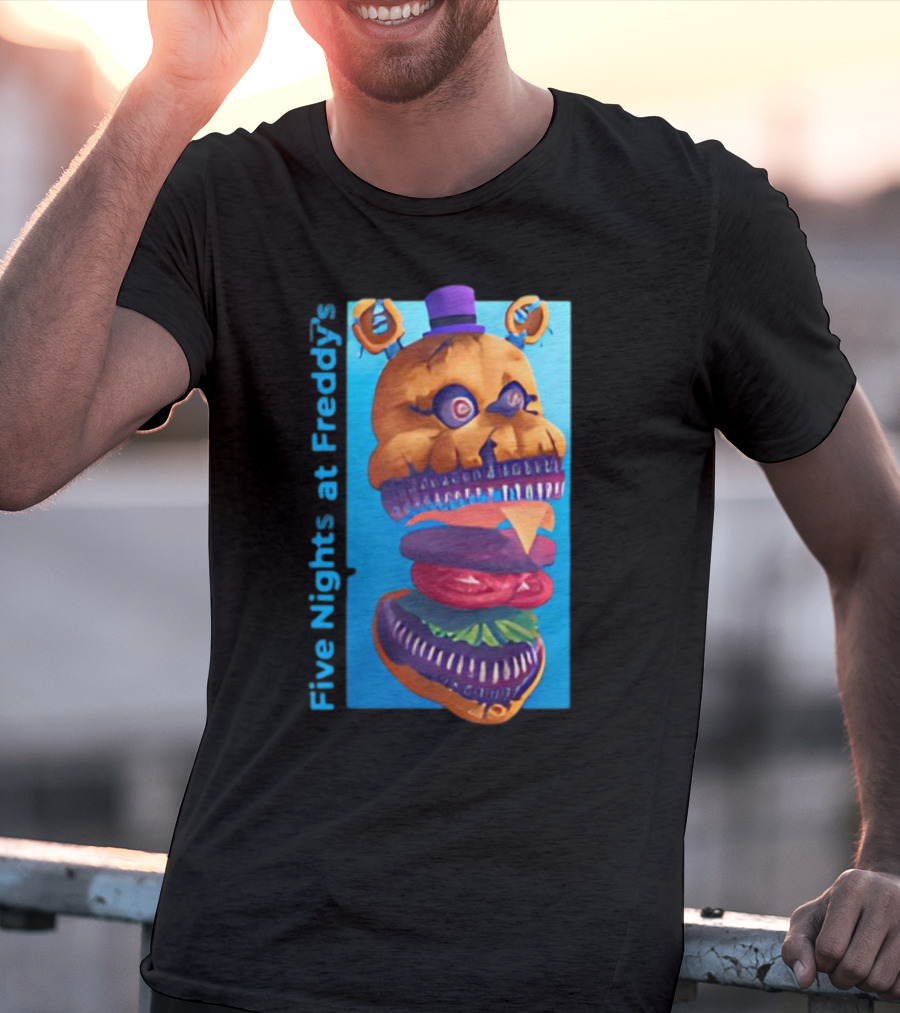 Five Nights At Freddy's Midnight Snack Jonnyblox Burger Animatronic T-Shirt