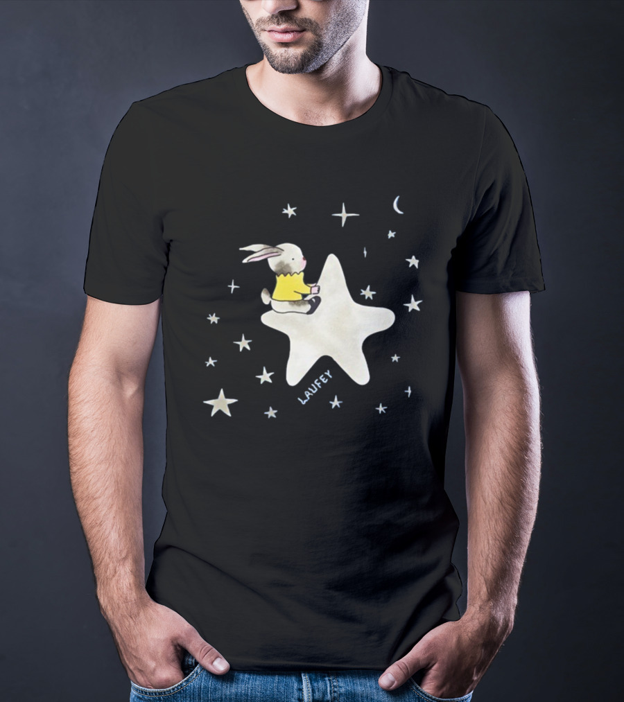 Laufey Celestial Bunny On Starry Night T-Shirt