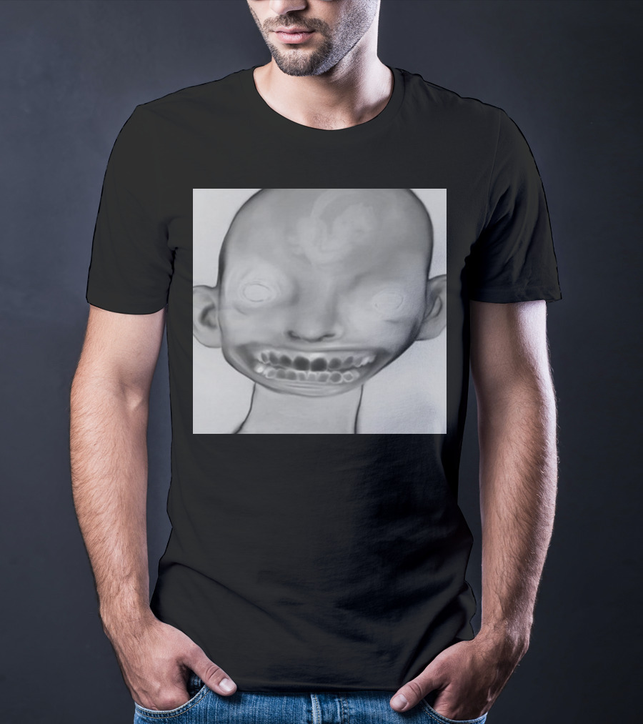 Horizonsupply Heart Stops Beating Eerie Skull Face T-Shirt