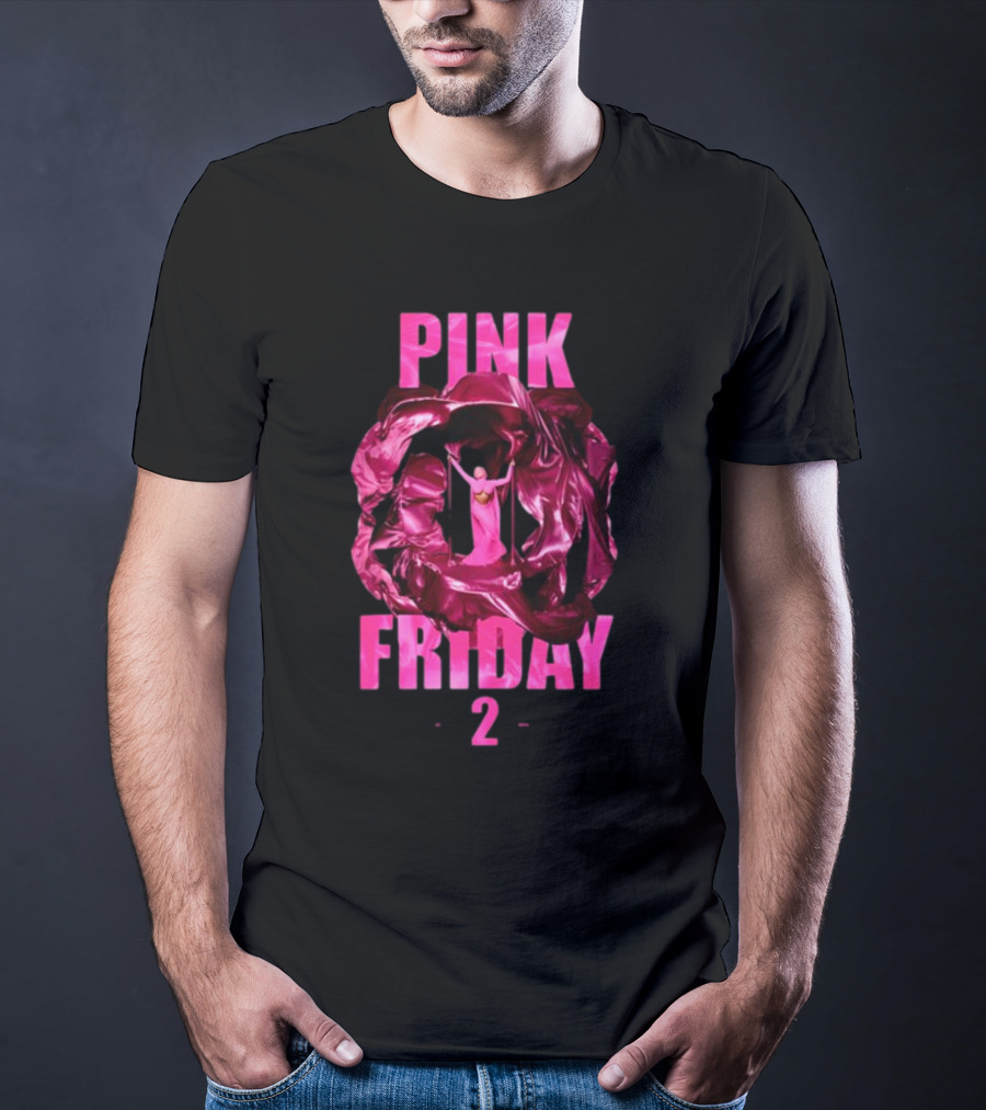 Pink Friday 2 Alternative Cover Pink Draped Figure Centered T-Shirt