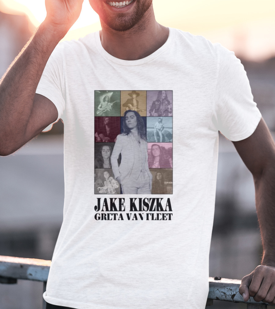 Jake Kiszka Greta Van Fleet The Eras Iconic Montage Styles And Poses T-Shirt