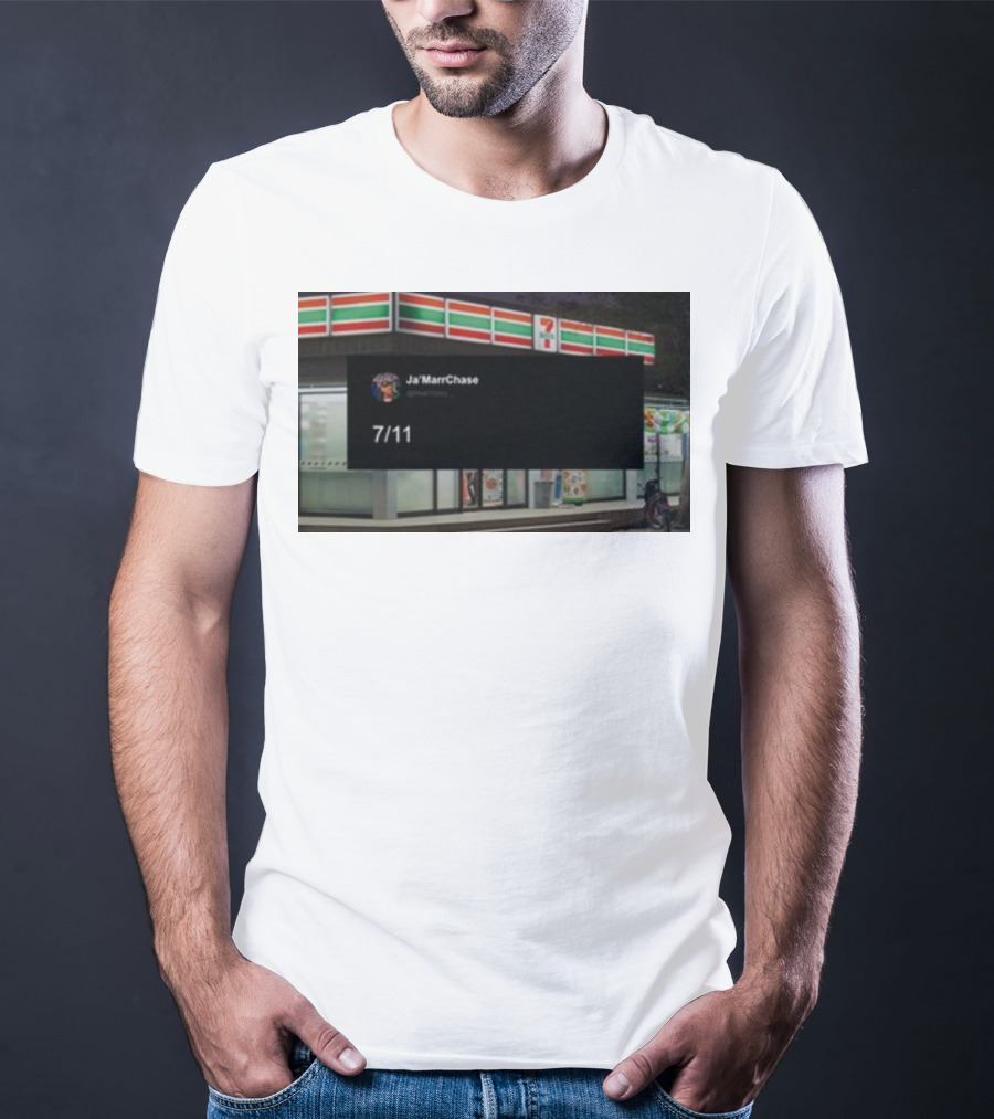 Ja'Marr Chase 7/11 Partnership Announcement T-Shirt