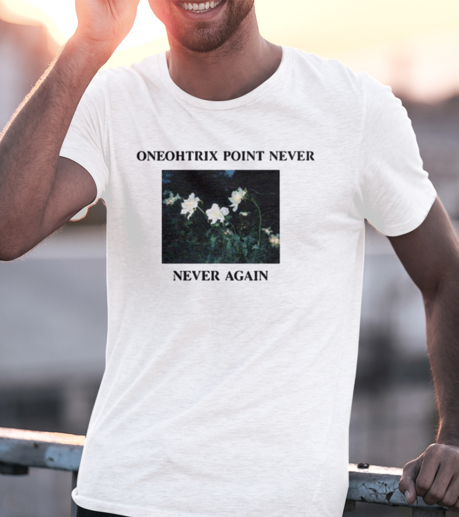 Oneohtrix Point Never Never Again White Flowers T-Shirt