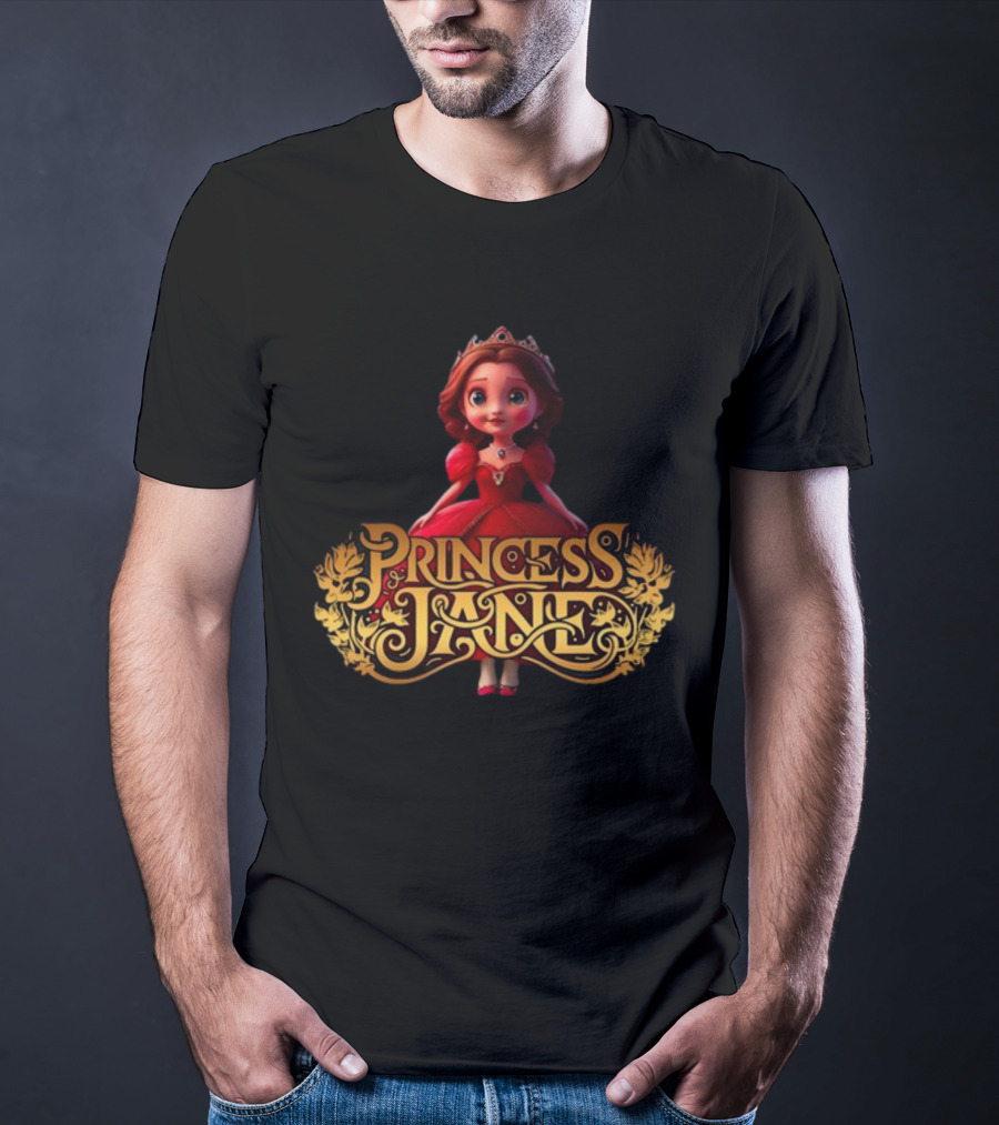 Princess Jane Regal Red Dress Charming Character T-Shirt