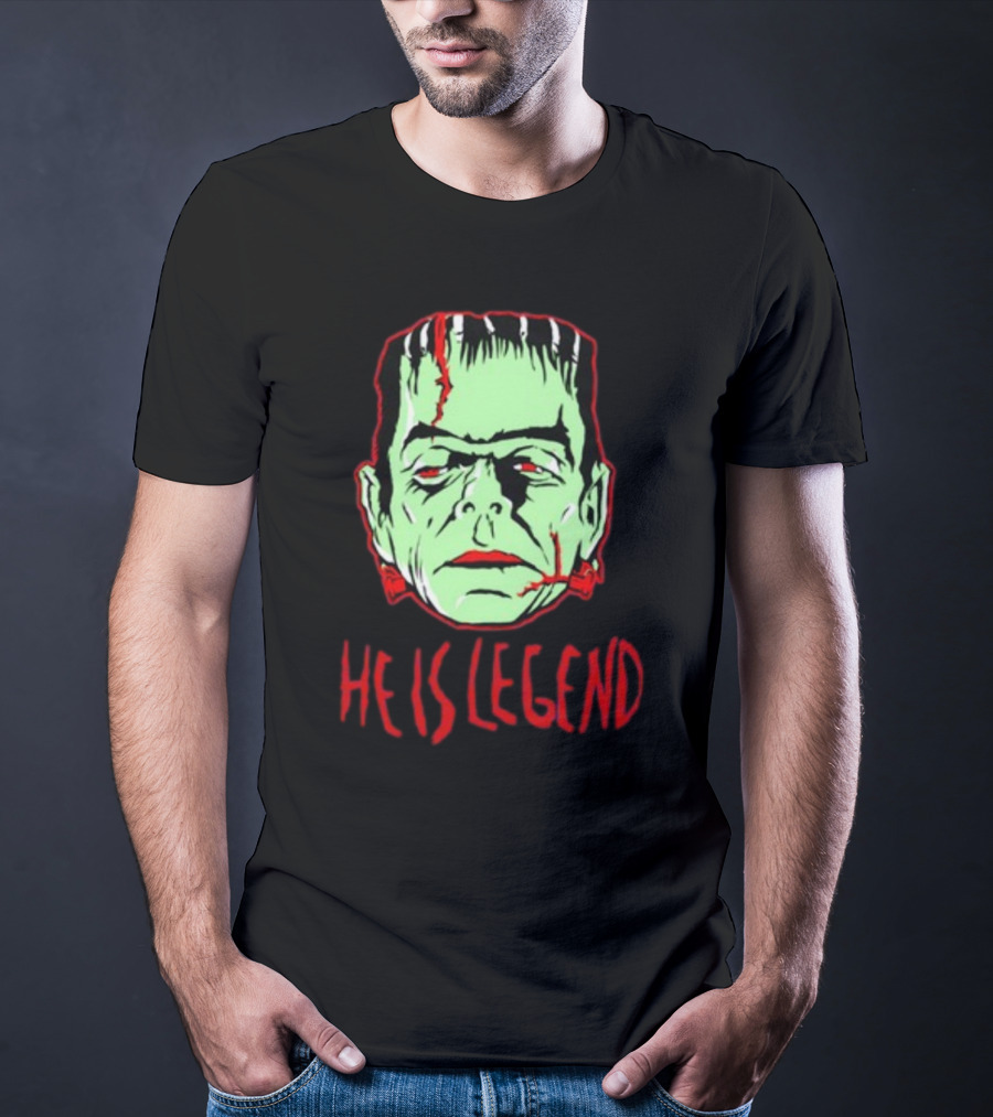 He Is Legend Frankenstein's Monster Face T-Shirt