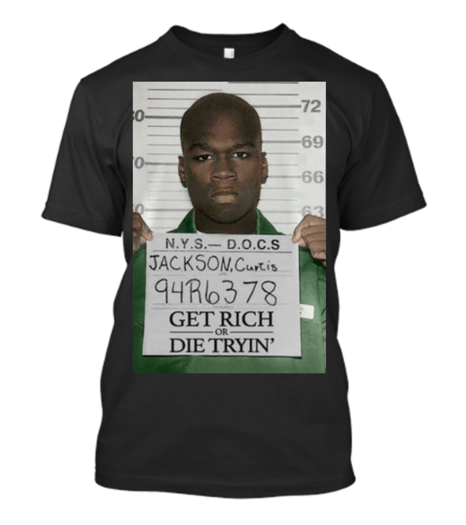 Curtis Jackson Get Rich Or Die Tryin' Mugshot 94R6378 T-Shirt