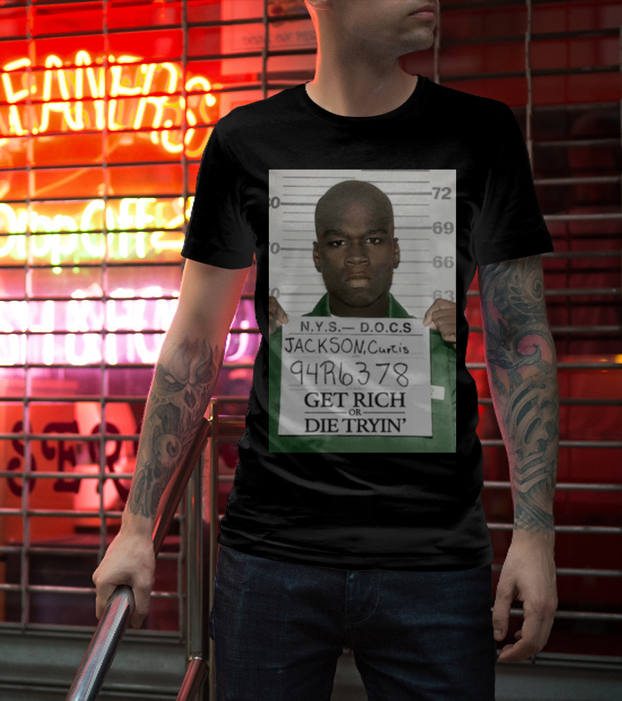Curtis Jackson Get Rich Or Die Tryin' Mugshot 94R6378 T-Shirt