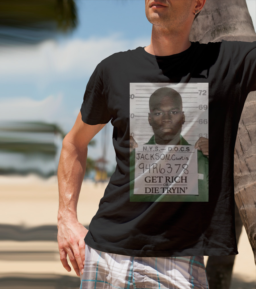 Curtis Jackson Get Rich Or Die Tryin' Mugshot 94R6378 T-Shirt