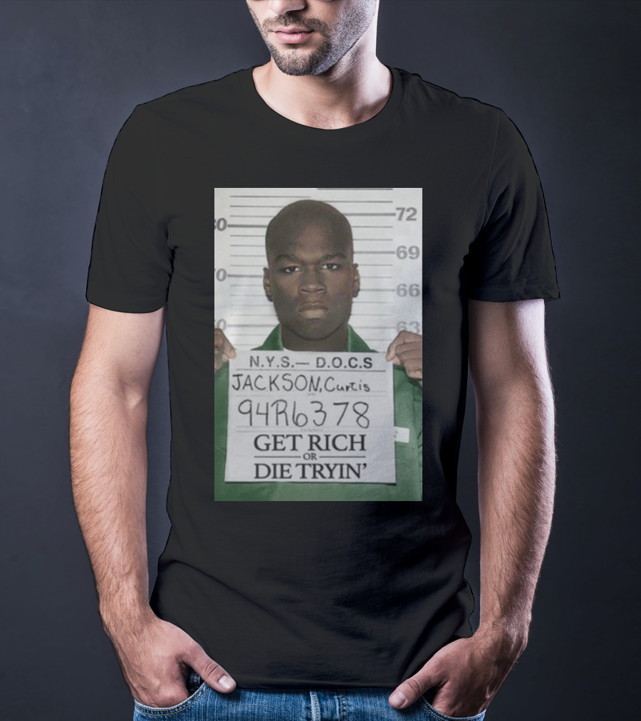 Curtis Jackson Get Rich Or Die Tryin' Mugshot 94R6378 T-Shirt