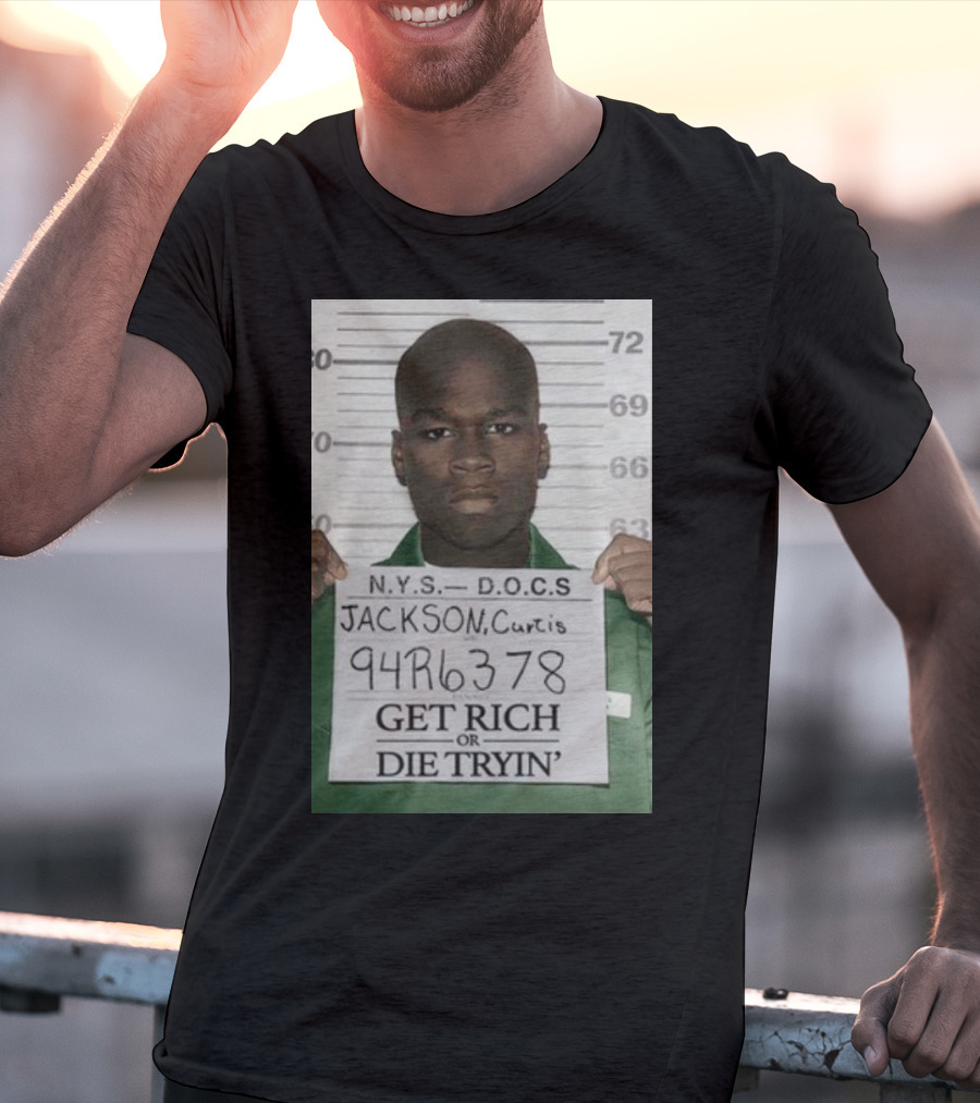 Curtis Jackson Get Rich Or Die Tryin' Mugshot 94R6378 T-Shirt