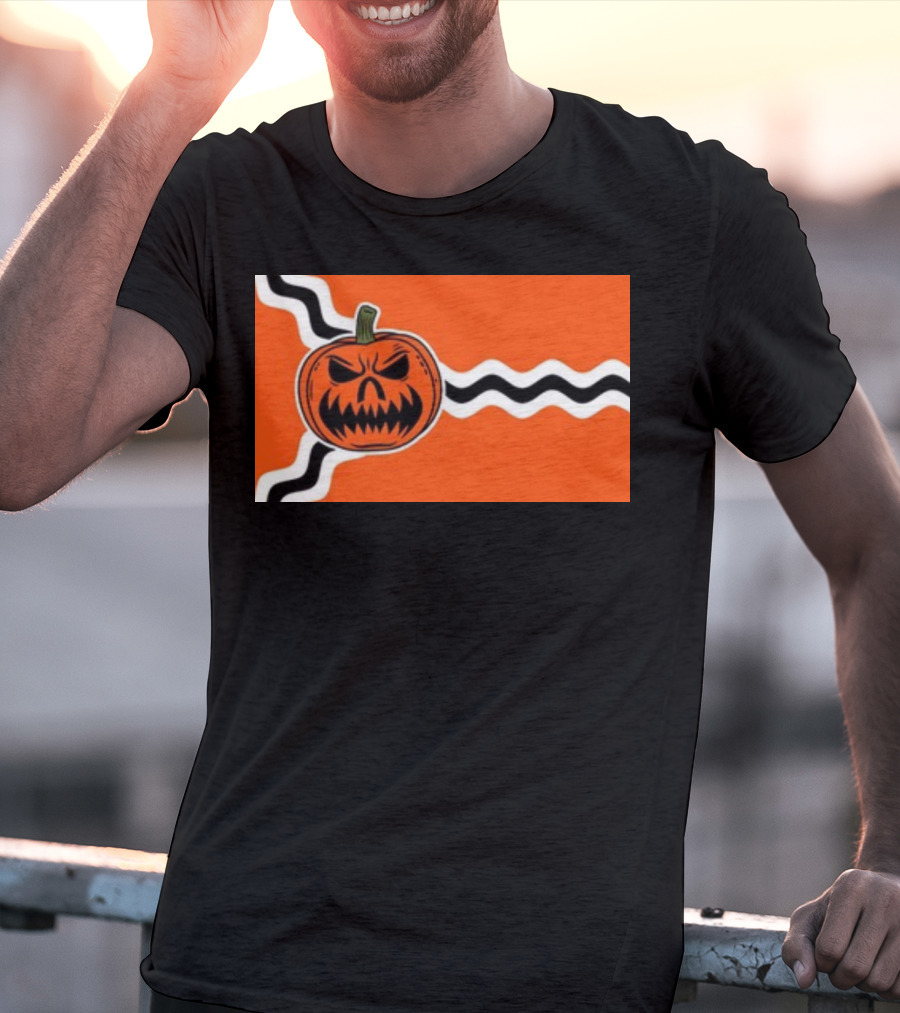 St. Louis Flag Inspired Pumpkin Halloween T-Shirt