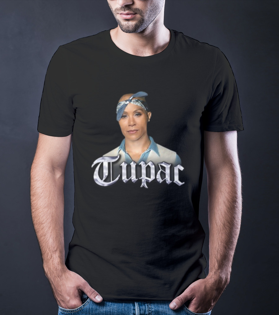 Jada Pinkett Smith Tupac Bandana Crossover T-Shirt