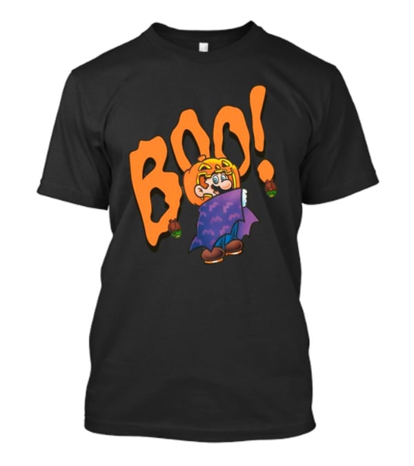 Nintendo NY Super Mario Boo Halloween Pumpkin Ghost Mario T-Shirt