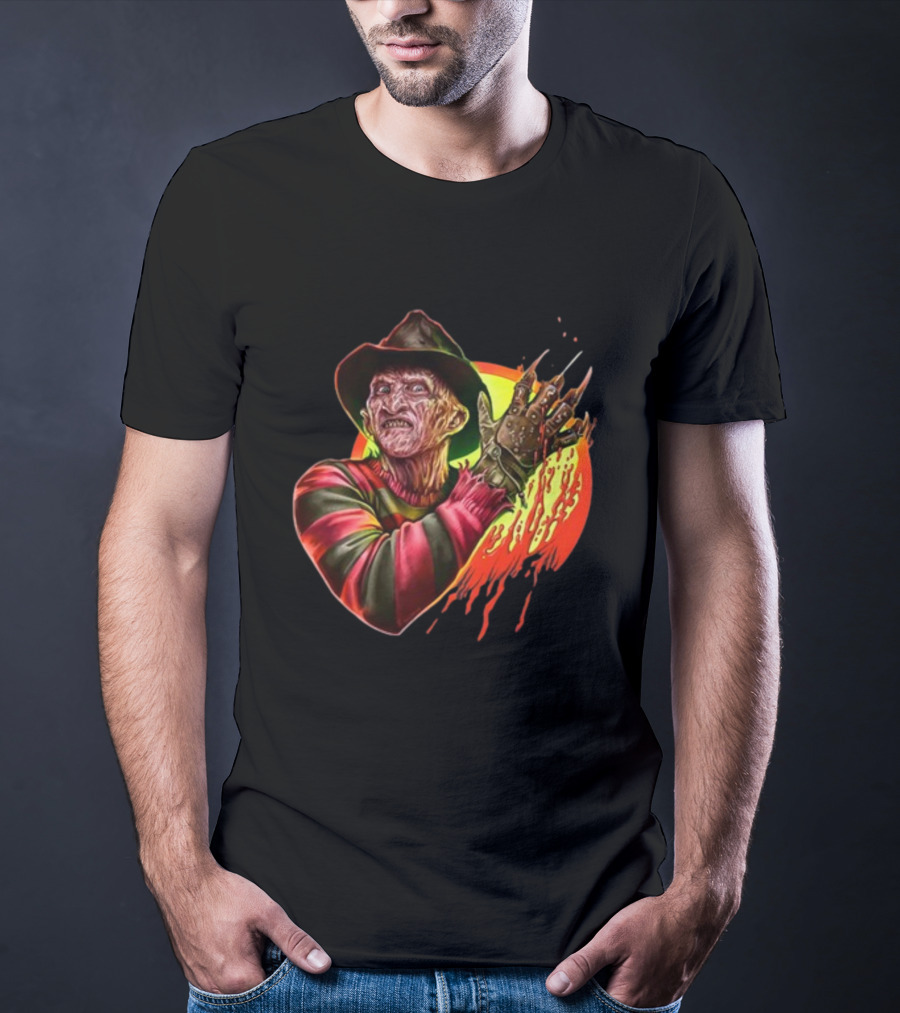 Frightrags Freddy Krueger Claws Rainbow Slashed T-Shirt