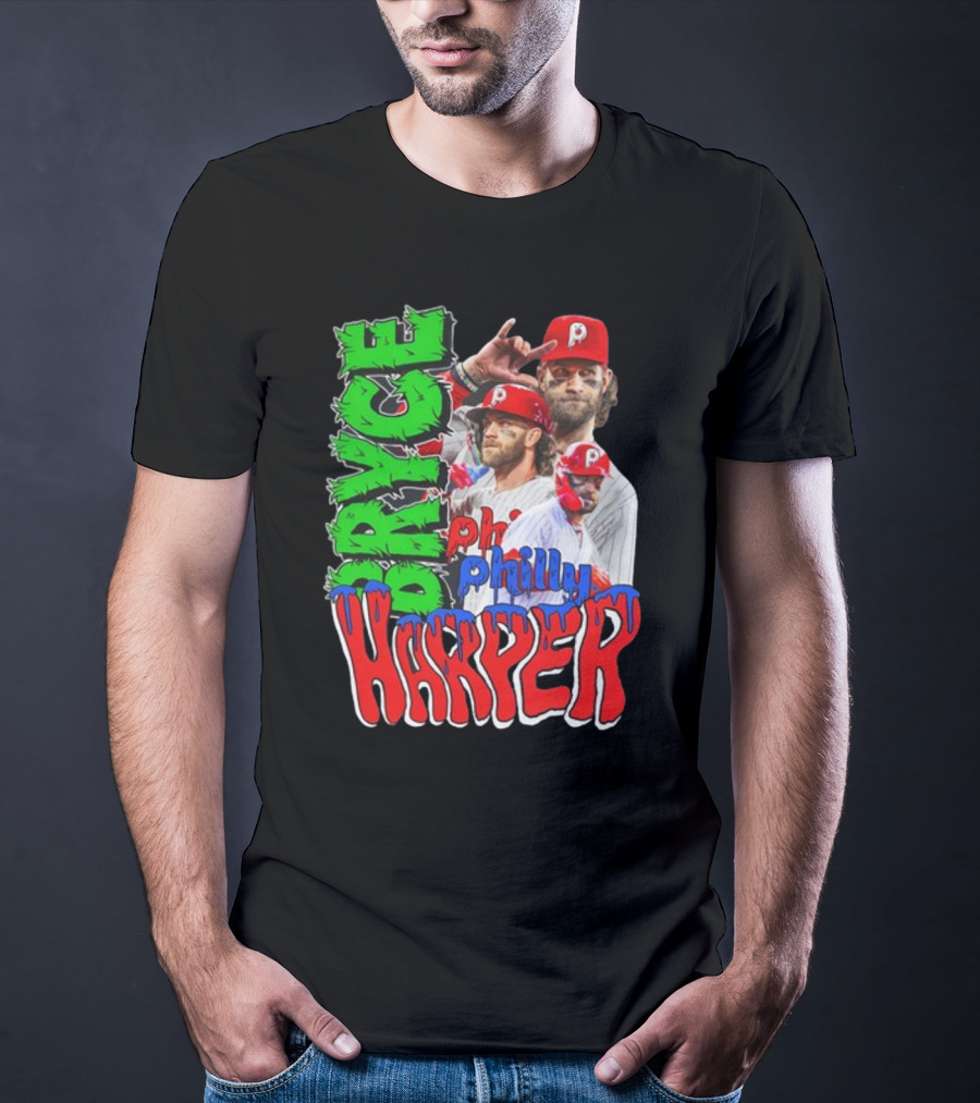 Bryce Harper Philly's Chosen One Phillies Player Red Cap T-Shirt