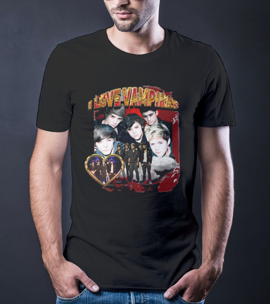I Love Vampires Sadstreet Band Themed Collection T-Shirt