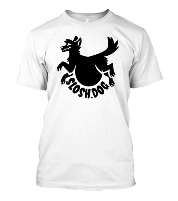 Slosh.Dog Logo Launch Day Sloshdog Playful Canine T-Shirt