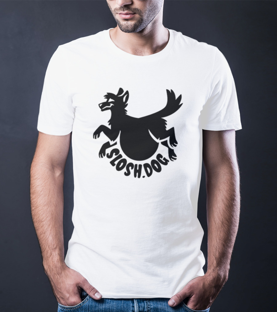 Slosh.Dog Logo Launch Day Sloshdog Playful Canine T-Shirt