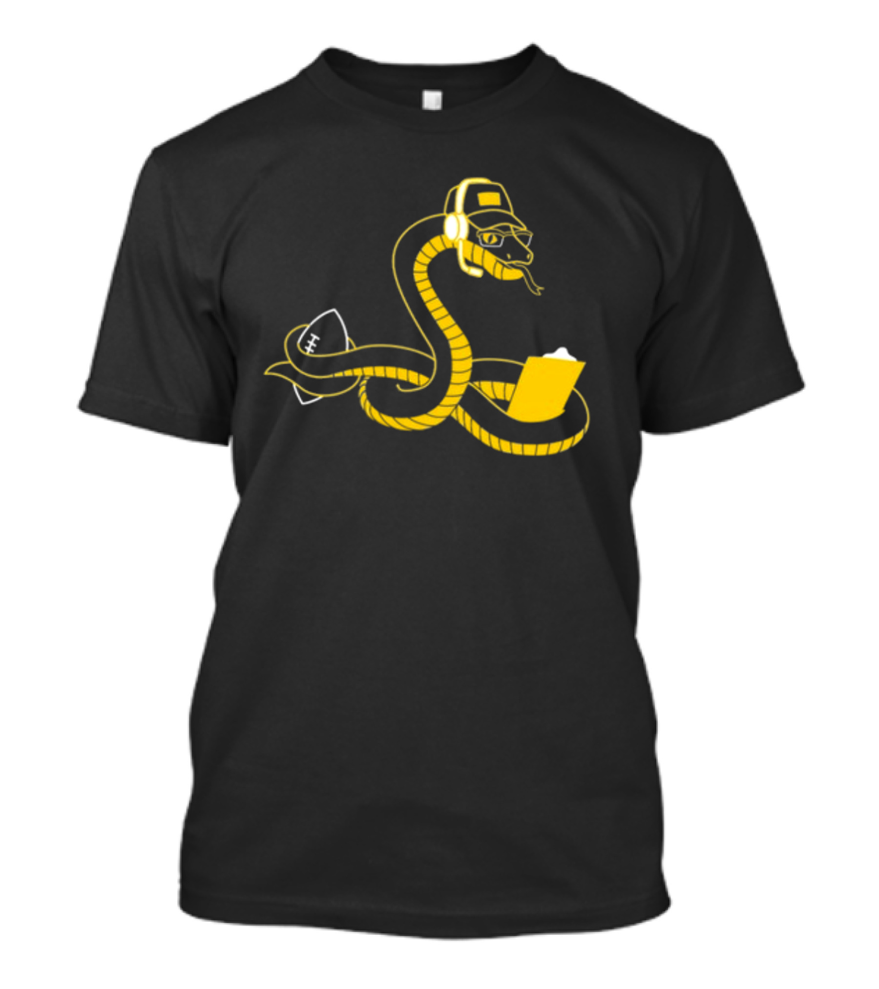 Boagh Constrictor Football Coach Snake With Helmet And Playbook T-Shirt
