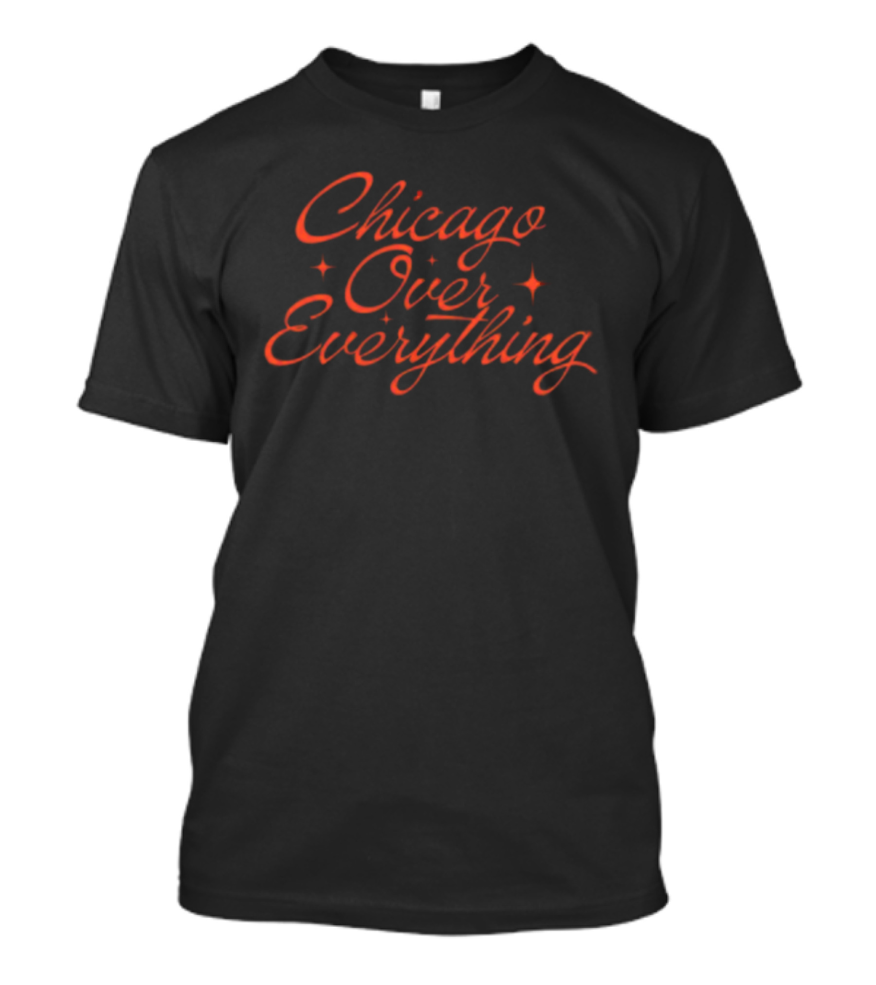 Chicago Over Everything Retro Script T-Shirt