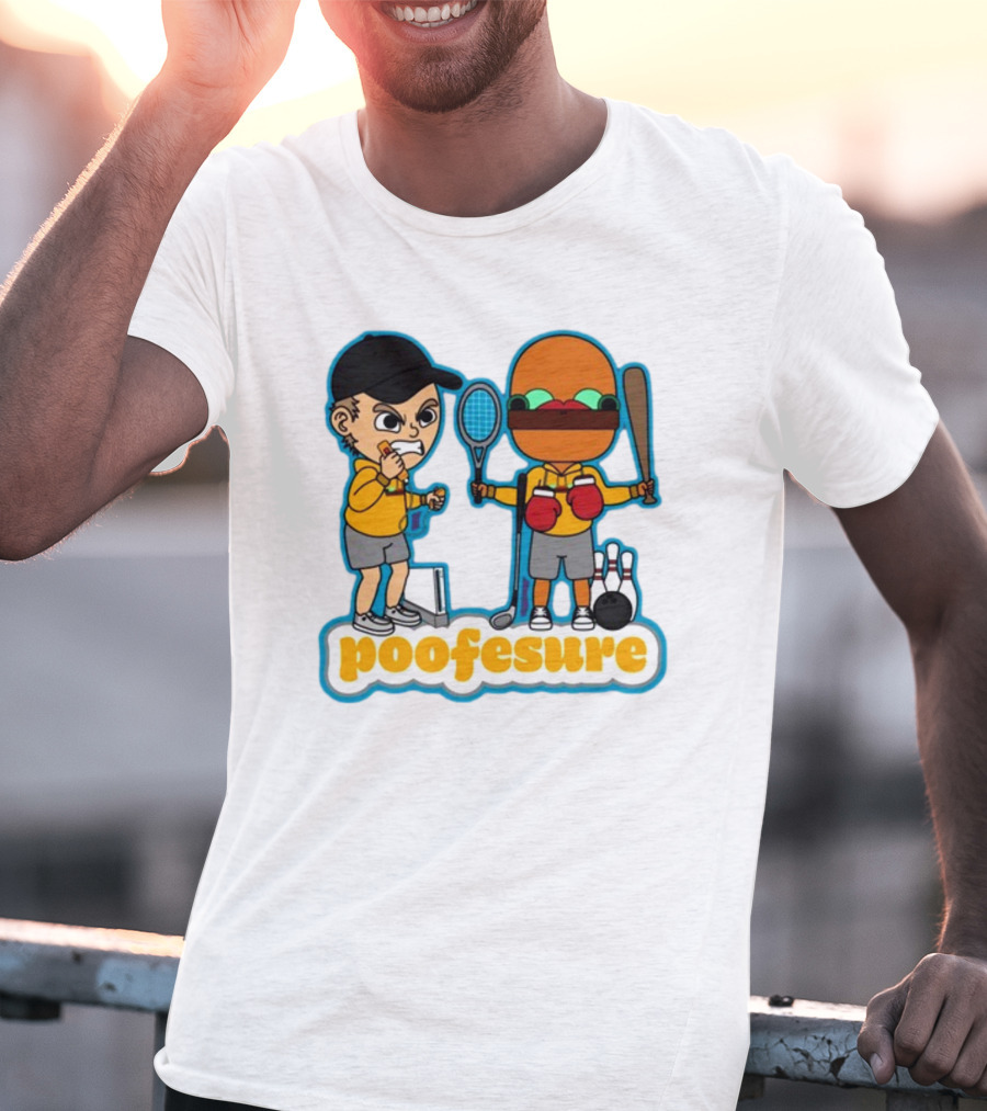 Poofesure Wii Sports Parody With Gaming And Boxing Elements T-Shirt