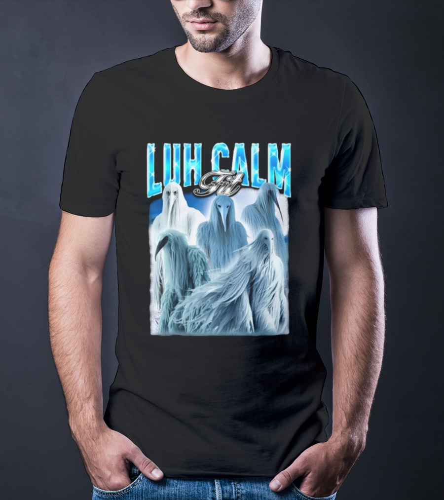 Notsafeforwear Luh Calm Fit Ice Phantom Figures T-Shirt