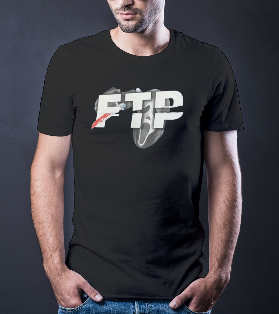 FTP Knife Ghost Mask Halloween T-Shirt