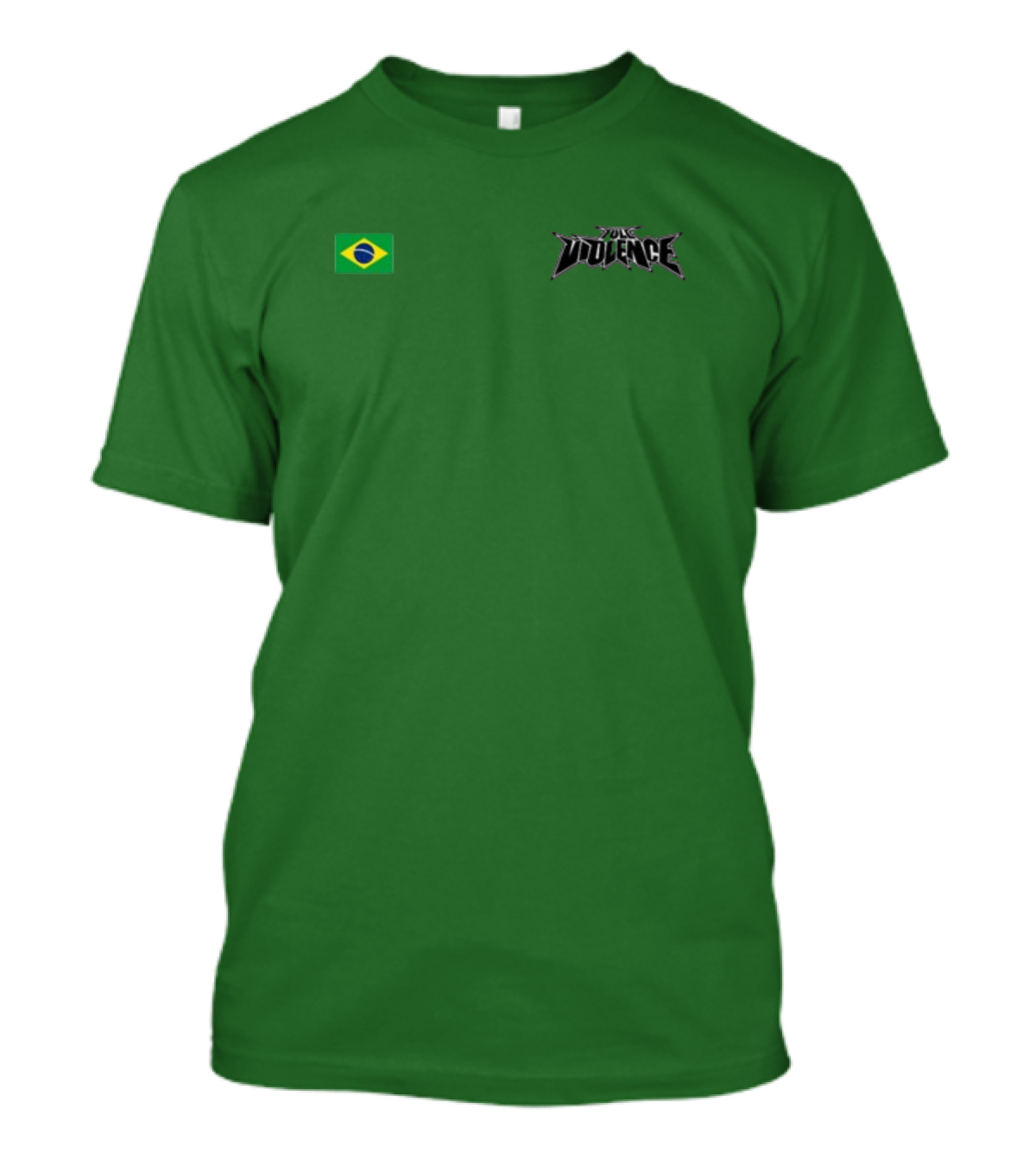 Full Violence Brazil Flag Jailton Almeida T-Shirt