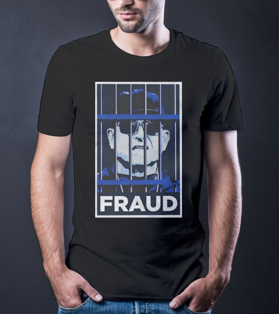 Harbaugh Behind Bars Fraud T-Shirt