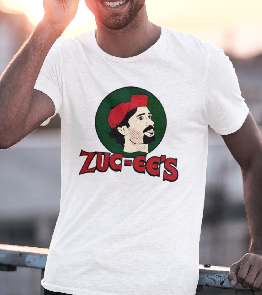 10K Takes Zuc-Ee's Retro Illustration Red Cap Green Circle T-Shirt