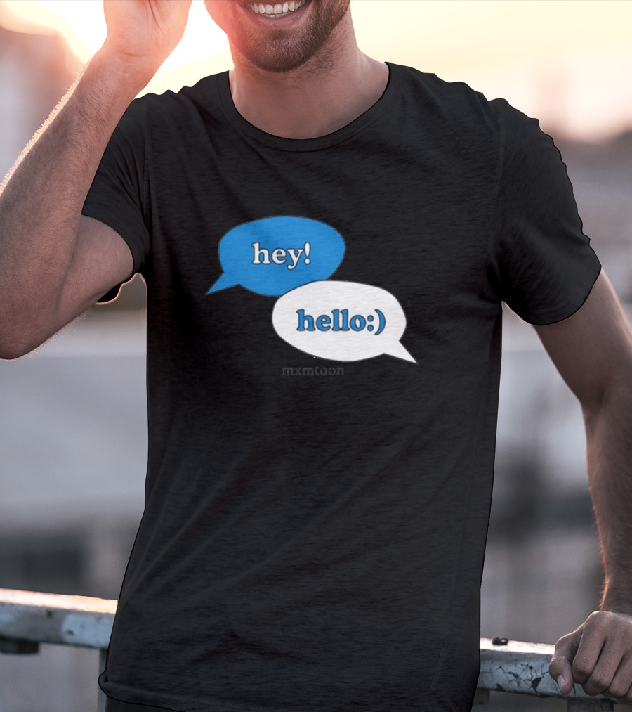 Hey Hello:) Mxmtoon Speech Bubbles T-Shirt