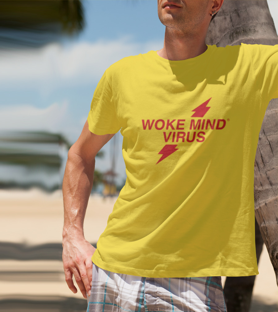 Woke Mind Virus Lightning Bolt T-Shirt