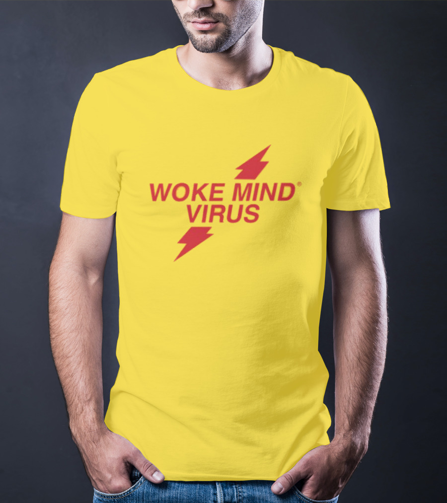 Woke Mind Virus Lightning Bolt T-Shirt