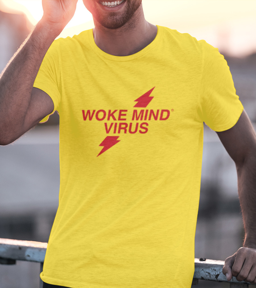 Woke Mind Virus Lightning Bolt T-Shirt