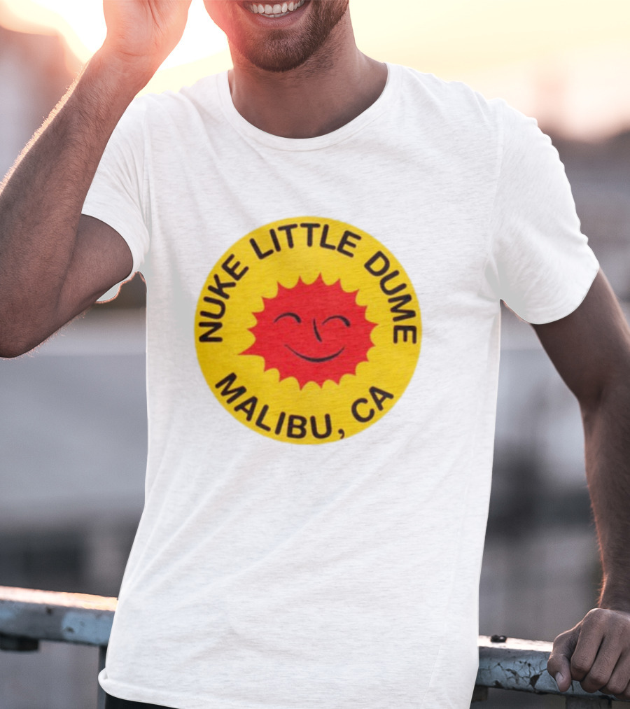 Nuke Little Dume Malibu CA Smiling Sun T-Shirt