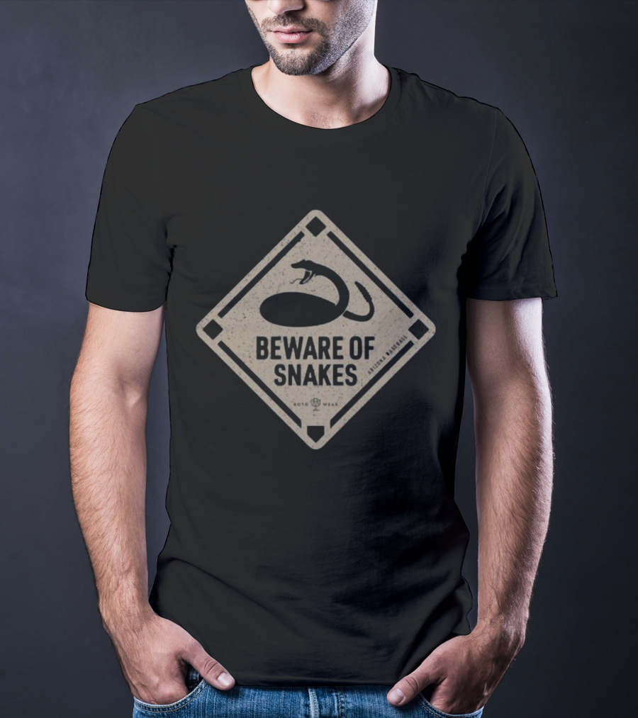 Beware Of Snakes Rotowear Arizona Baseball T-Shirt