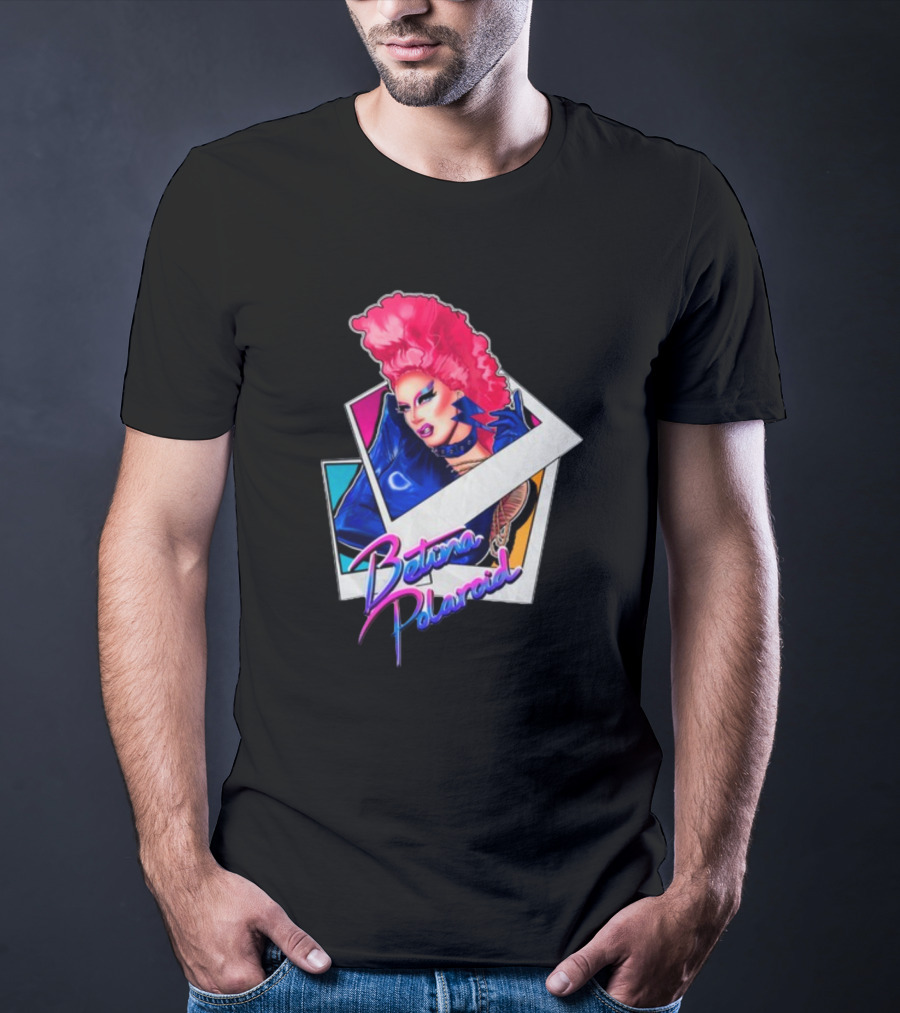 Betina Polaroid Vibrant Drag Persona In T-Shirt
