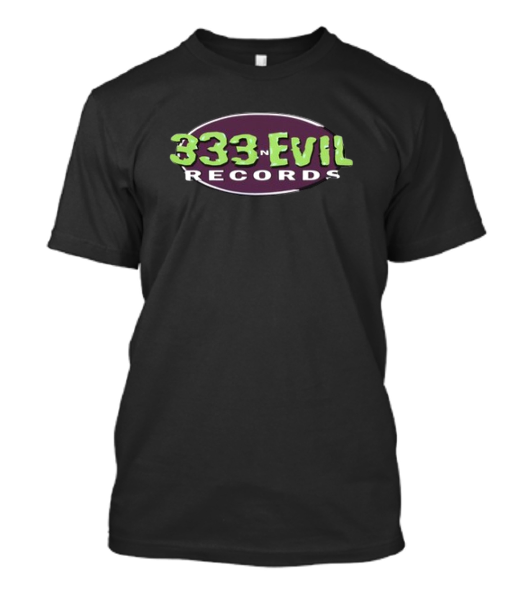 333 Evil Records Oval T-Shirt