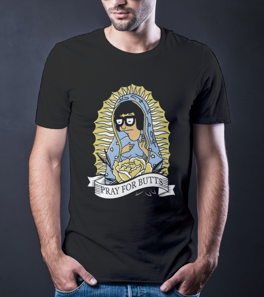 Pray For Butts Tina Belcher Bob's Burgers Iconic Character Image T-Shirt